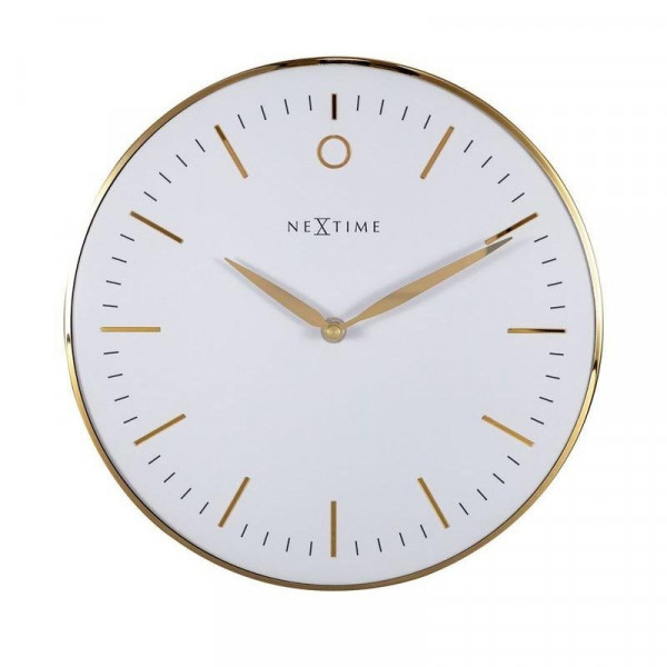 
zegar ścienny (biało-złoty) small glamour nextime
