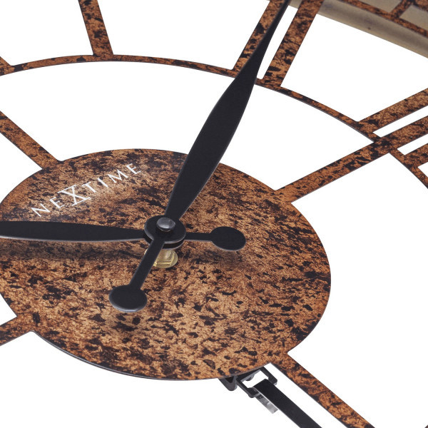zegar ścienny z wahadłem london 50 cm nextime brązowy (3281 br)