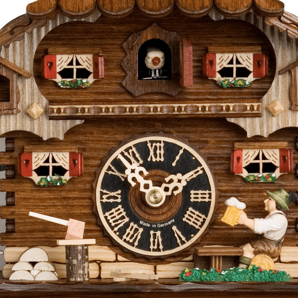 zegar z kukułką - przerwa na piwo - bawarska chata górska hones 25 cm (hs-164)