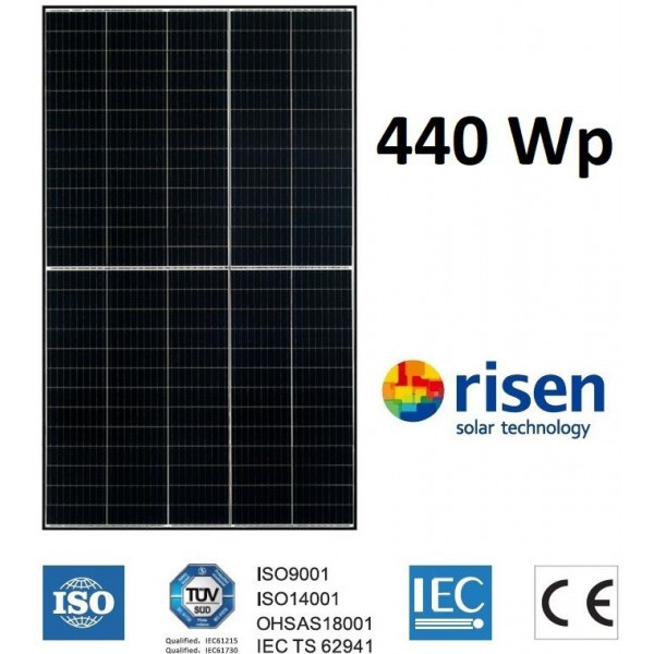 Zestaw 14 modułów paneli fotowoltaicznych PV Risen 440 W = 6,16 kWp