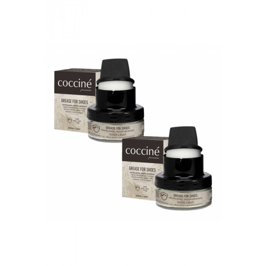 2x Coccine Grease For Shoes 50 ml Czarny 50 ml