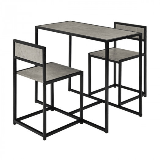 3-częściowy komplet mebli do jadalni, 2 krzesła i stół