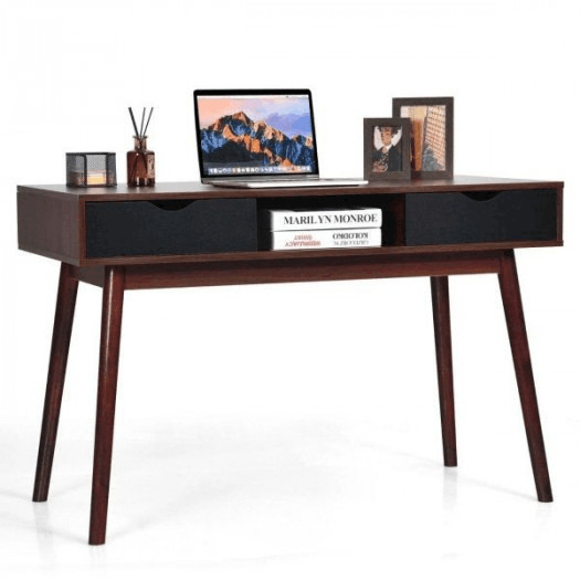 biurko komputerowe w stylu rustykalnym 120 x 55 x 77 cm