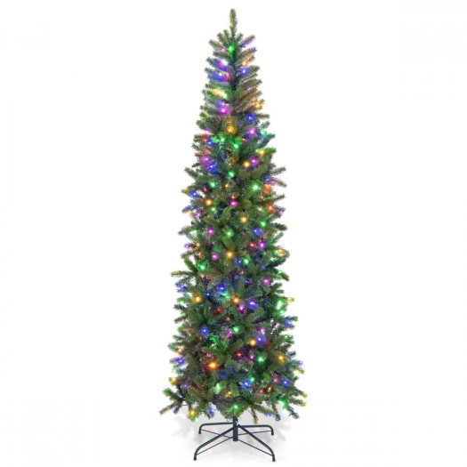 Choinka świąteczna z lampkami LED 225 cm
