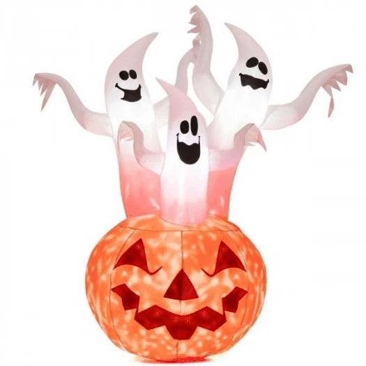 dekoracja halloween duchy z dynią 140 x 90 x 182 cm