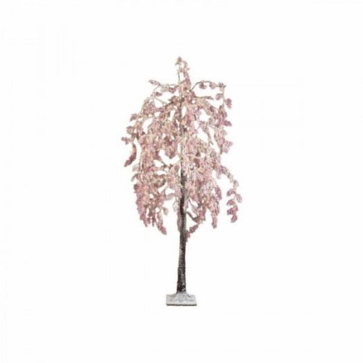 Dekoracyjna figurka ogrodowa Zewnętrzny Wierzba Światło LED Różowy 210 cm
