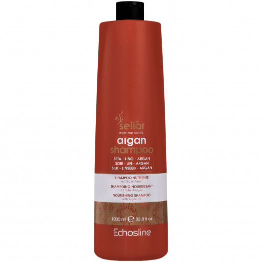 echosline seliar argan shampoo – odżywczy szampon z olejkiem arganowym, 1000ml