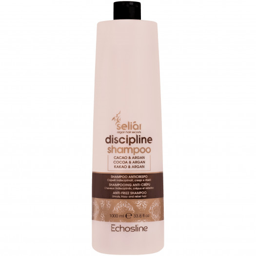echosline seliar discipline shampoo - szampon dyscyplinujący do włosów puszących się, 1000ml