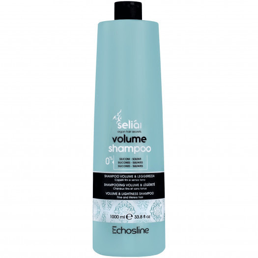 echosline seliar volume shampoo – rozświetlający szampon dodający objętości, 1000ml