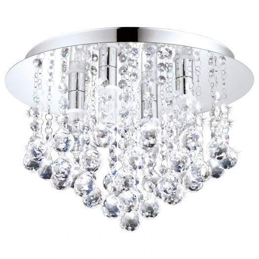 Eglo almonte 94878 plafon glamour lampa sufitowa 4x3w led kryształy