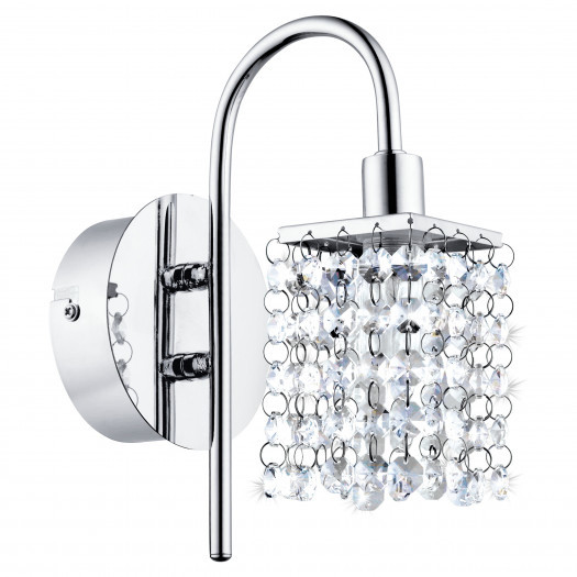Eglo almonte 94879 kinkiet glamour lampka ścienna 1x3w led kryształowy