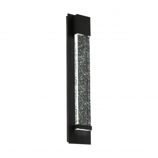 Eglo villagrazia 98154 kinkiet zewnętrzny dekoracyjny lampa ścienna 2x3.3w led czarny glamour