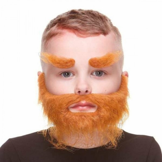 False beard My Other Me Pomarańczowy