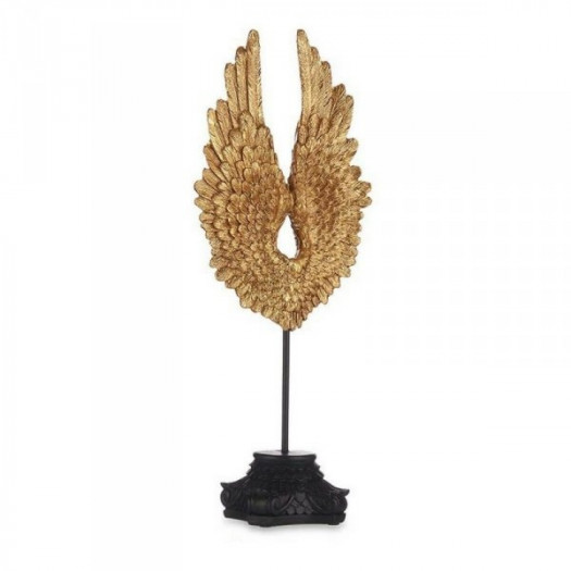 Figurka Dekoracyjna Skrzydła anioła Złoty Czarny 10 x 43 x 17,5 cm