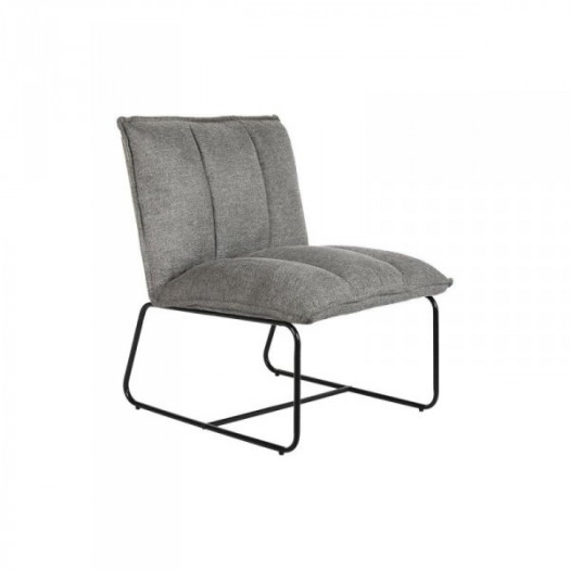 Fotel DKD Home Decor Czarny Szary Metal 66 x 71 x 77 cm