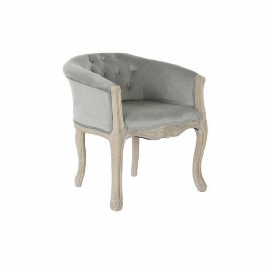 Fotel DKD Home Decor Szary Drewno Plastikowy 58 x 56 x 69 cm