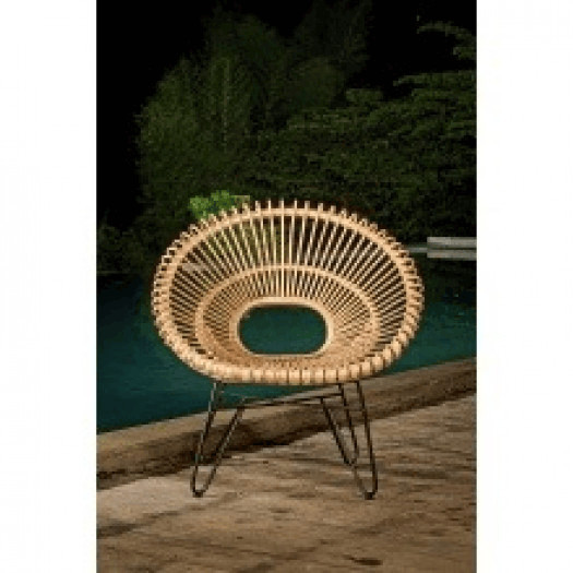 Fotel rattanowy dakarai rattan naturalny handmade boho