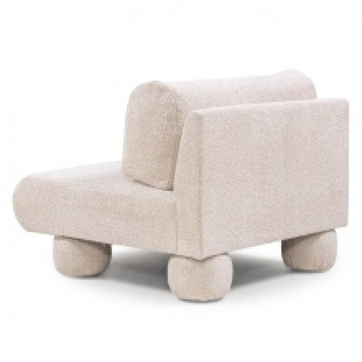Fotel wypoczynkowy Fragola, obłe kształty