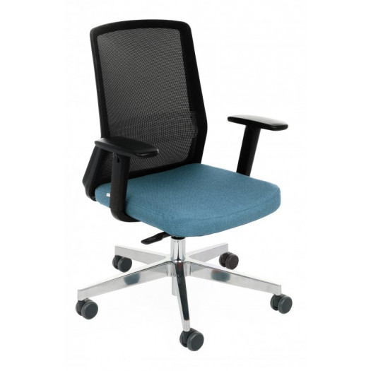 Grospol Krzesło biurowe Coco BS chrome tkanina Seattle - 10 kolorów --- OFICJALNY SKLEP Grospol