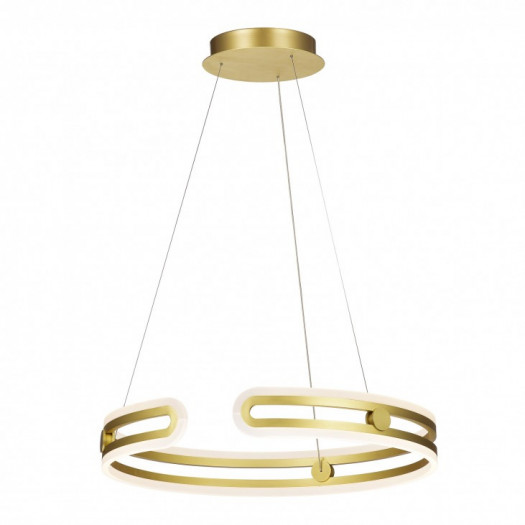 Italux kiara md17016002-1e gold lampa wisząca oprawa dekoracyjna 1x80w led złoty