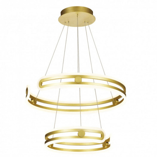 Italux kiara md17016002-2a gold lampa wisząca oprawa dekoracyjna 1x120w led złoty