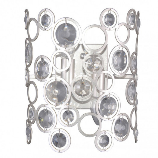 Italux nardo wl-33064-2-ch.s lampa ścienna kinkiet dekoracyjny 2x40w srebrny szampański