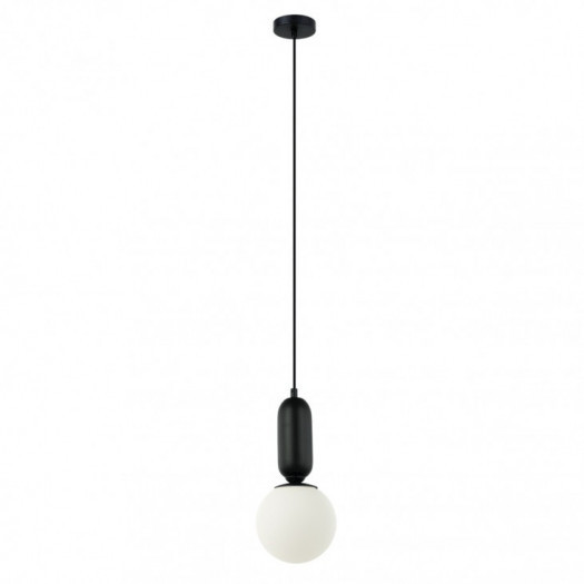 italux pnd-02340-1s-bk aldeva 1x40w lampa wisząca czarny biały