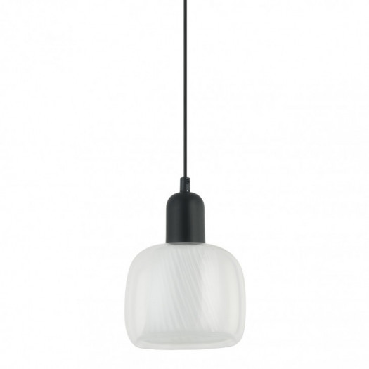 italux pnd-67594-1-bk+cl lamezia 1x40w lampa wisząca czarny/biały
