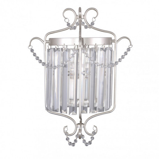 Italux rinaldo wl-33057-1-ch.s lampa ścienna kinkiet dekoracyjny 1x40w srebrny kryształ glamour