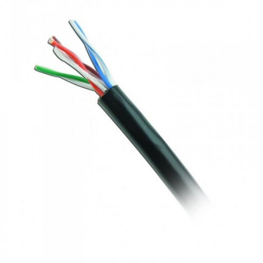 Kabel Sieciowy Sztywny UTP Kategoria 6 GEMBIRD UPC-5051E-SO-OUT Czarny 305 m