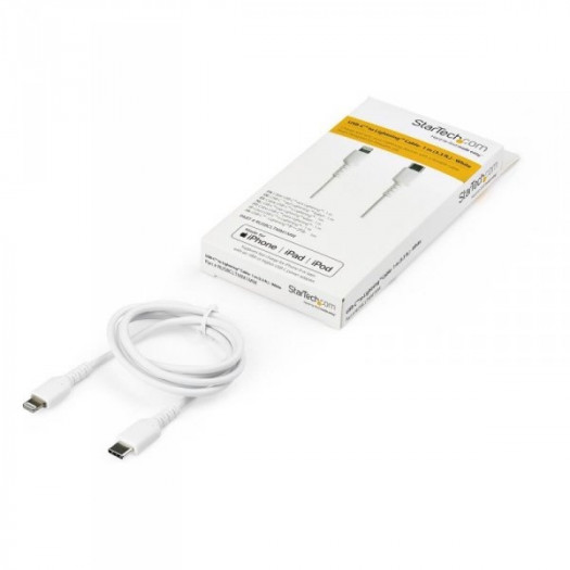 Kabel USB do Lightning Startech RUSBCLTMM1MW Biały 1 m