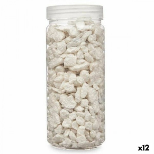 Kamienie dekoracyjne Biały 10 - 20 mm 700 g (12 Sztuk)