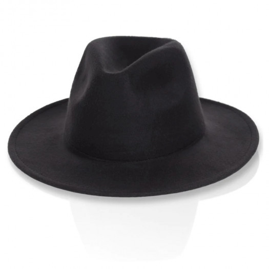 kapelusz filcowy damski czarny kp-03