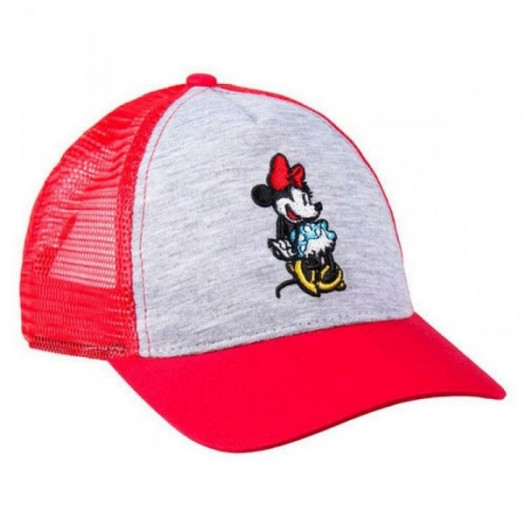 kapelusz Minnie Mouse Czerwony Szary (57 cm)