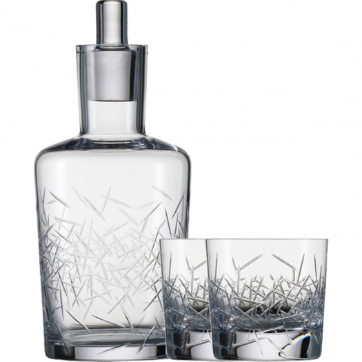 Karafka kryształowa i szklanki do whisky hommage glace zwiesel (sh-1361-05lg-set)