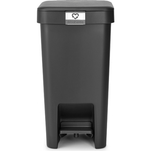 Kosz na śmieci pedałowy StepUp 10 l ciemnoszary z recyklingu