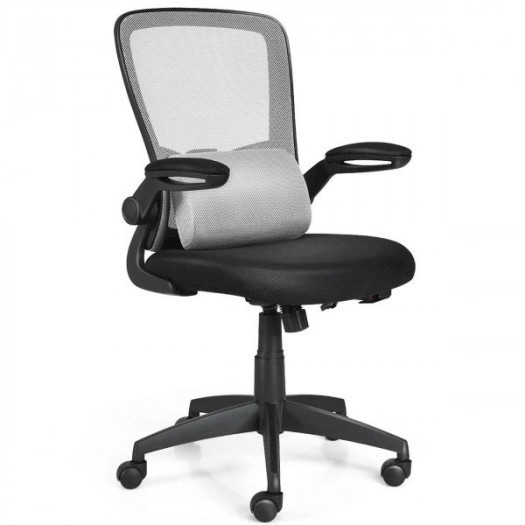 krzesło biurowe z poduszką lędźwiową 61 x 63 x 98-106 cm