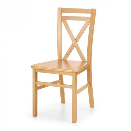  Krzesło Dariusz 2 drewno lite bukowe, płyta MDF dąb miodowy 