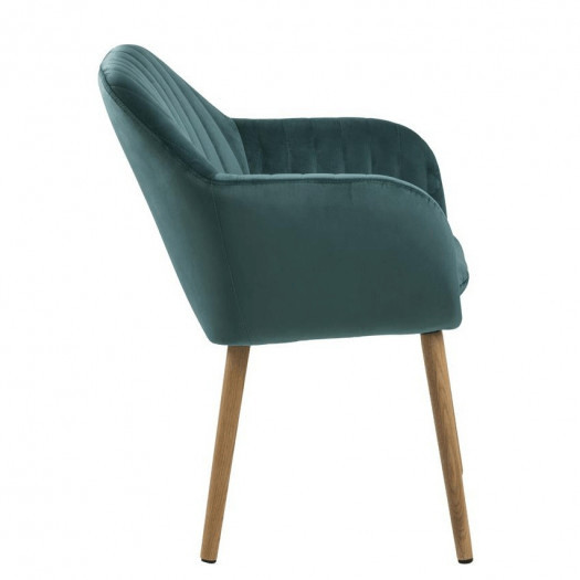 Krzesło do salonu emily zielone welur