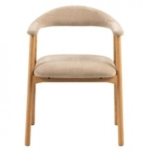 Krzesło drewniane Addi, beżowe/dąb