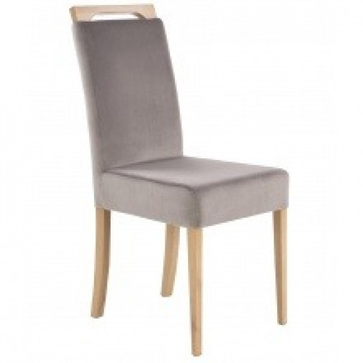 Krzesło drewniane clarion szare/dąb miodowy nowoczesne