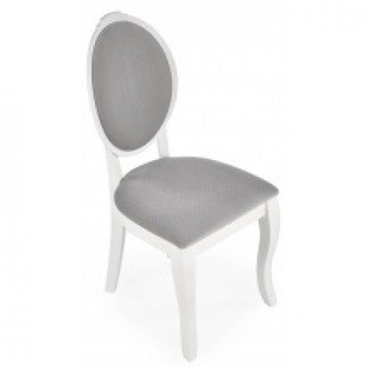 Krzesło drewniane velo białe/popielate