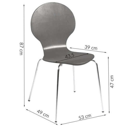 Krzesło kuchenne marco szare