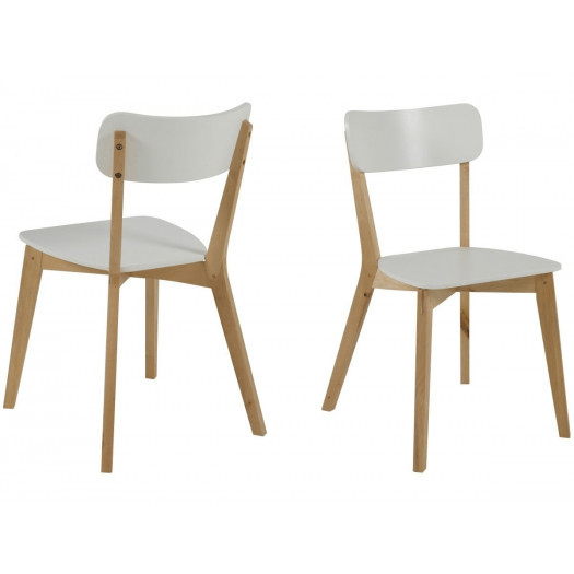Krzesło reda drewniane białe