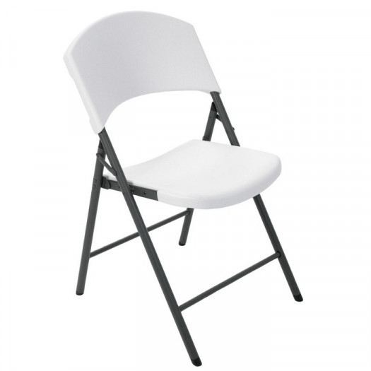 Krzesło składane półkomercyjne 2810 lifetime biały granit