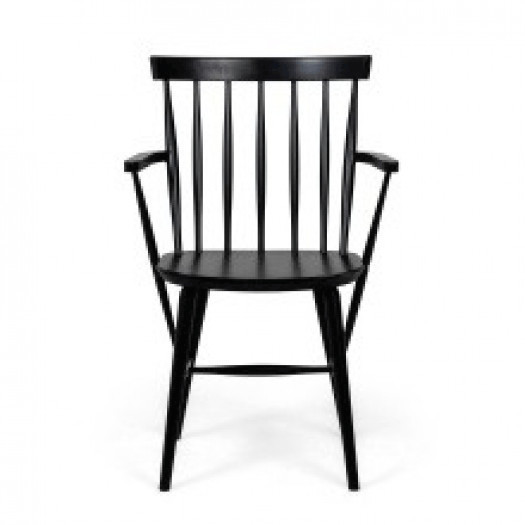 krzesło z podłokietnikami rivo patyczak drewniane czarne