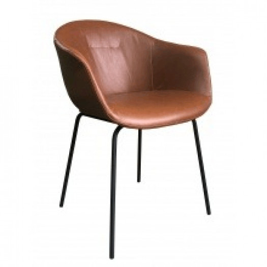 Krzesło z podłokietnikami taza imitacja skóry nowoczesne
