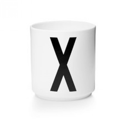Kubek porcelanowy litera x design letters