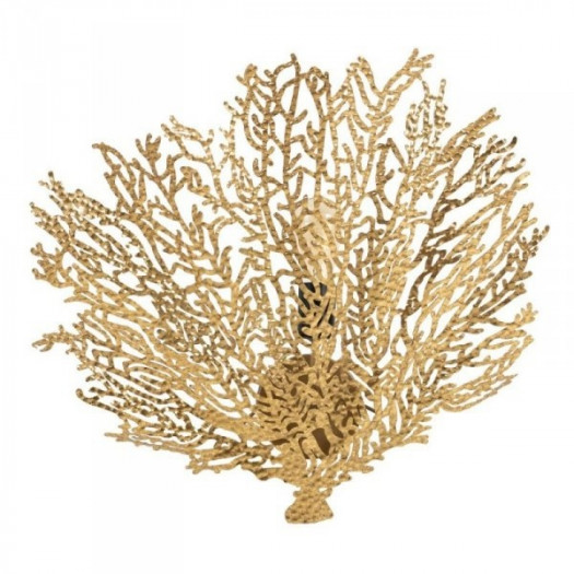 Lampa ścienna 55,5 x 9,5 x 54 cm Złoty Metal Koral