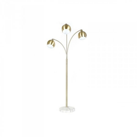 Lampa Stojąca DKD Home Decor 70 x 80 x 182 cm Złoty Metal Biały Marmur 220 V 50 W